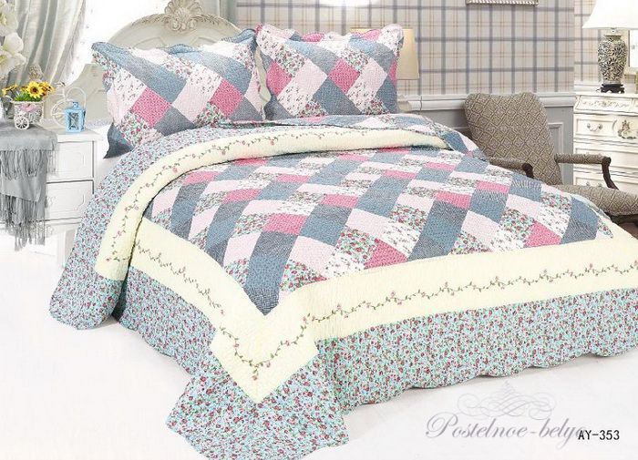 Покрывало Tango с наволочками Patchwork pw149-3 Евро