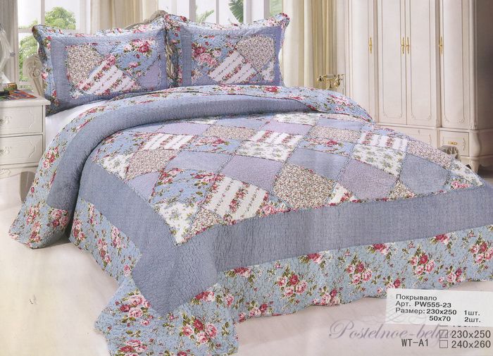 Покрывало Tango с наволочками Patchwork pw555-23 Евро