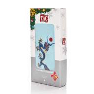 Подарочное полотенце TAC с вышивкой, DRAGON, Бирюзовый