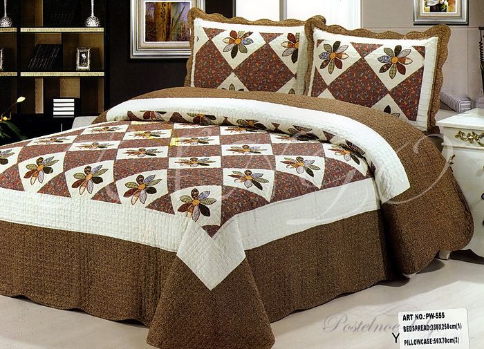 Покрывало Tango с наволочками Patchwork pw019-c1 pk398-c1 Евро