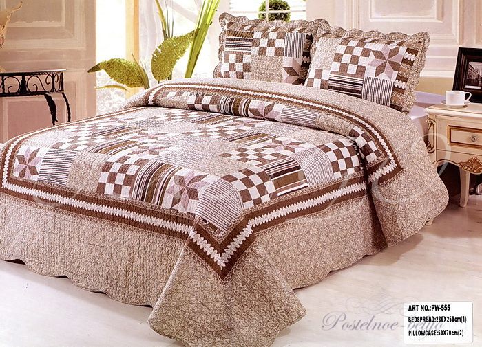 Покрывало Tango с наволочками Patchwork pk401-3 Евро