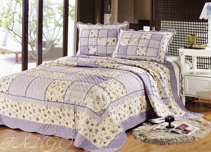 Покрывало Tango с наволочками Patchwork pw018-3 pk403-3 Евро