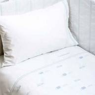 Комплект постельного белья Luxberry Машинки, цвет: белый/голубой