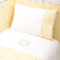 Комплект постельного белья Luxberry Незабудки, цвет: банановый/белый - Комплект постельного белья Luxberry Незабудки, цвет: банановый/белый