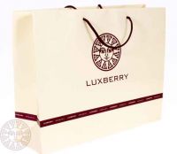 Пакет Luxberry кремовый с веревочными ручками