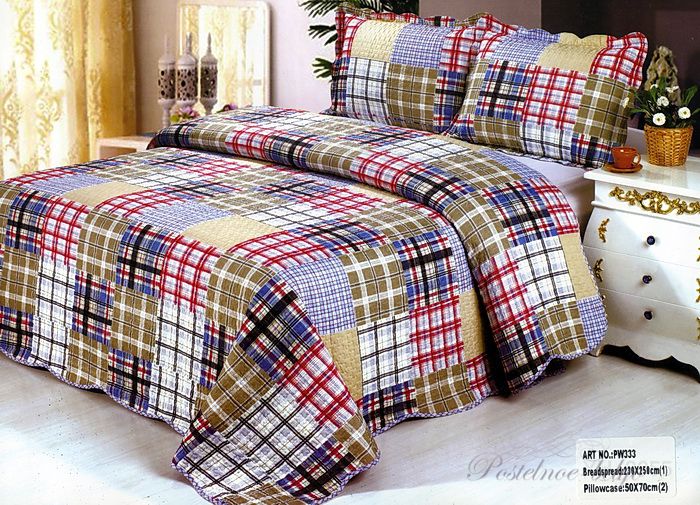 Покрывало Tango с наволочками Patchwork pk375-3 Евро