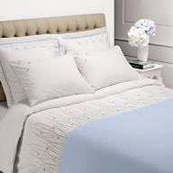 Комплект постельного белья Bovi Picnic, цвет: экрю/бежевый, голубой - Комплект постельного белья Bovi Picnic, цвет: экрю/бежевый, голубой