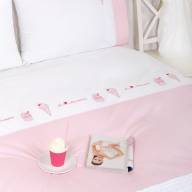 Комплект постельного белья Luxberry Icecream, белый/розовый - Комплект постельного белья Luxberry Icecream, белый/розовый