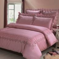 Комплект постельного белья Kingsilk LS 005, розовый