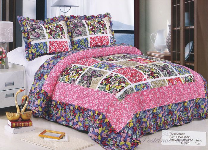Покрывало Tango с наволочками Patchwork pw333-33 Евро
