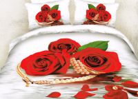 Постельное белье Tango Сатин Красные розы и жемчуг